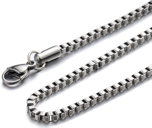 Box Chain 20" Stainless Steel 2mm