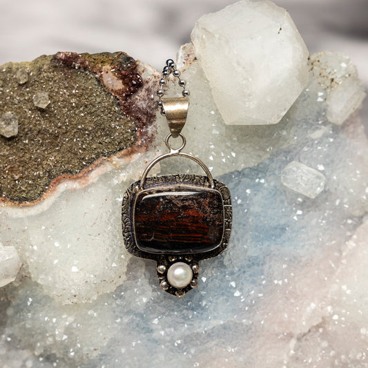Brecciated Jasper On 925 Silver Pendant