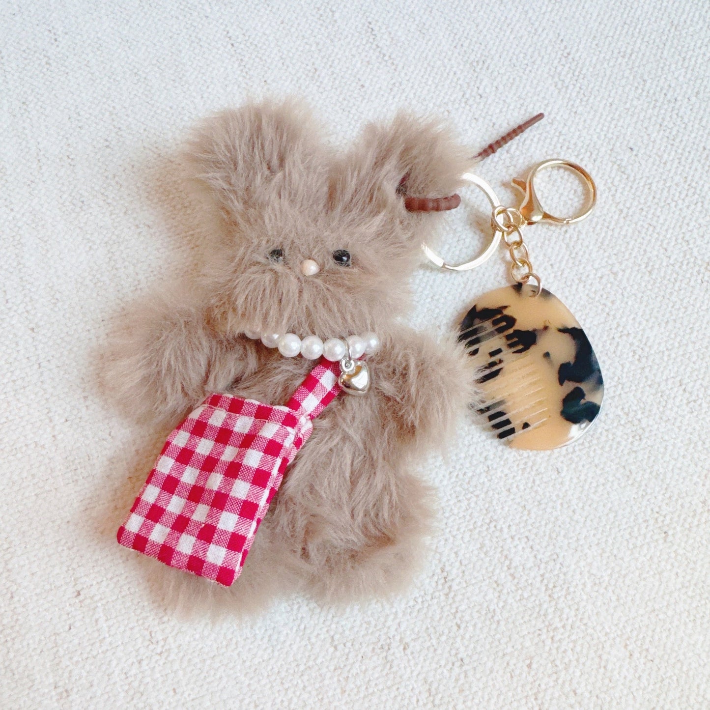 Brush My Rabbit Bag Charm