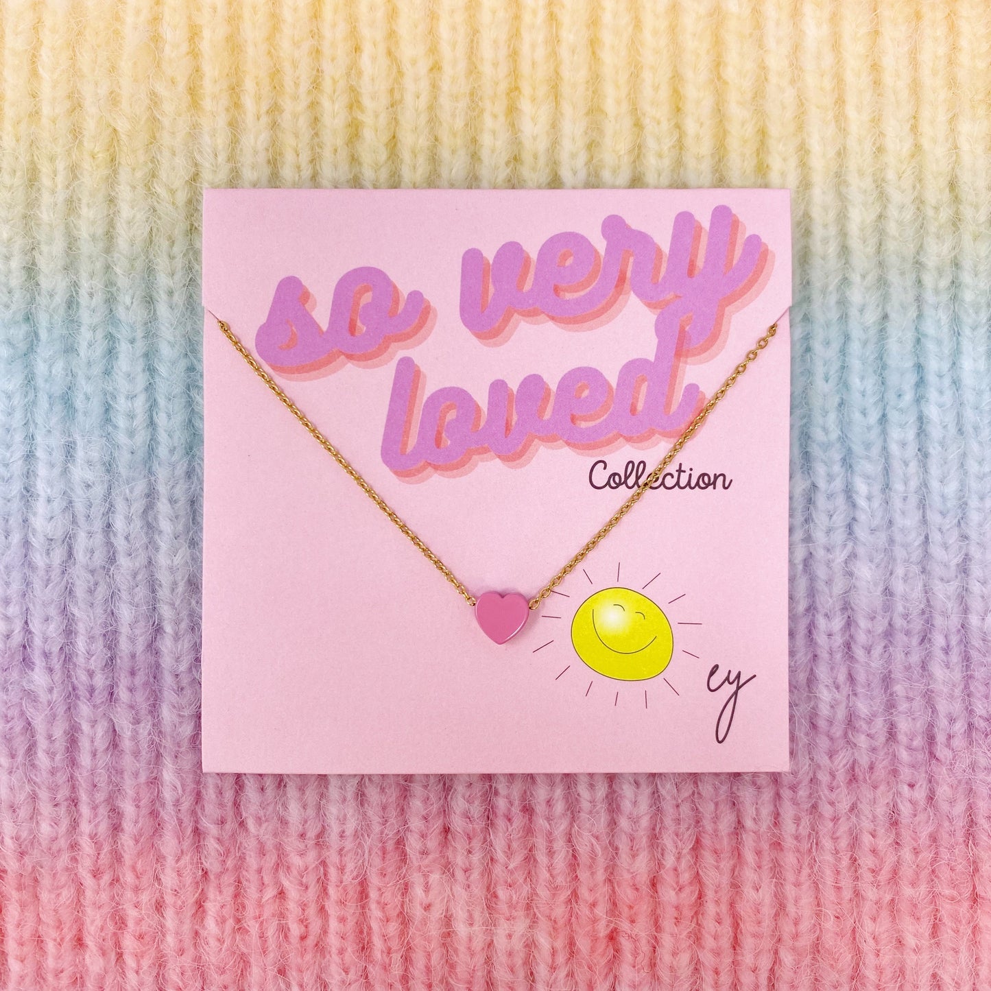 So Very Loved Heart Necklace – Waterproof Gold Chain