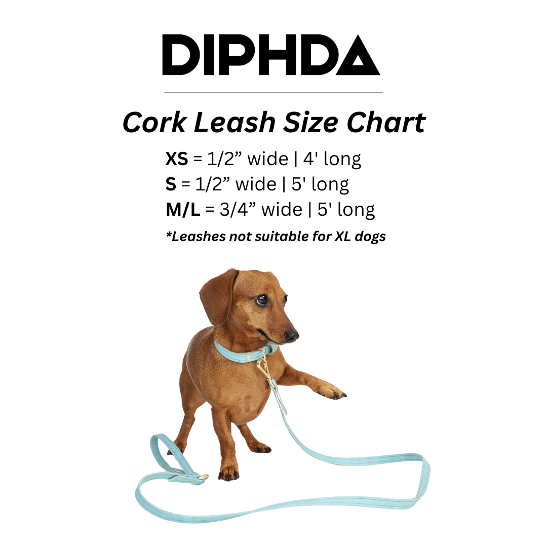 Honey Yellow Cork Leather Leash