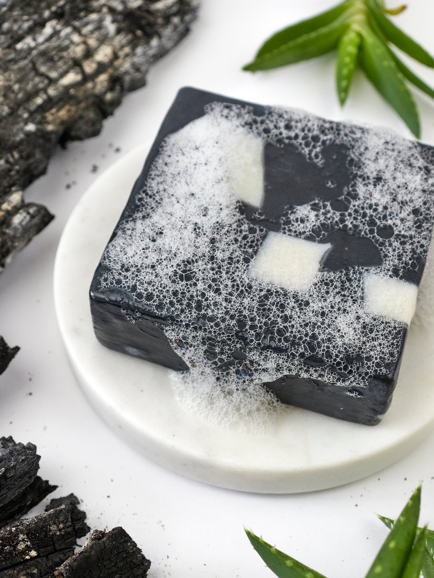 Charcoal & Aloe Soap Scrub Bar