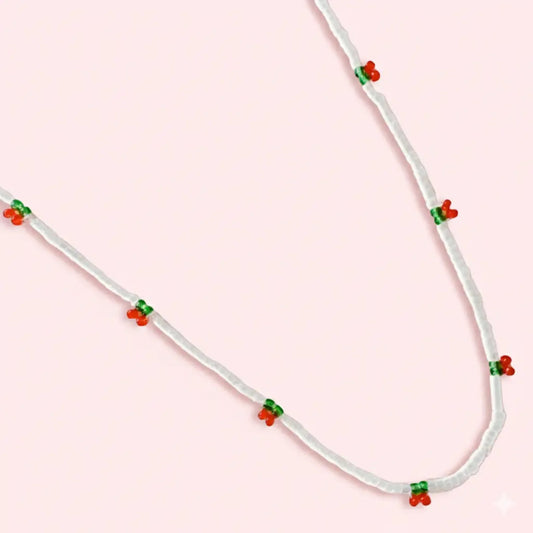 Cherry Dotty Beaded Necklace