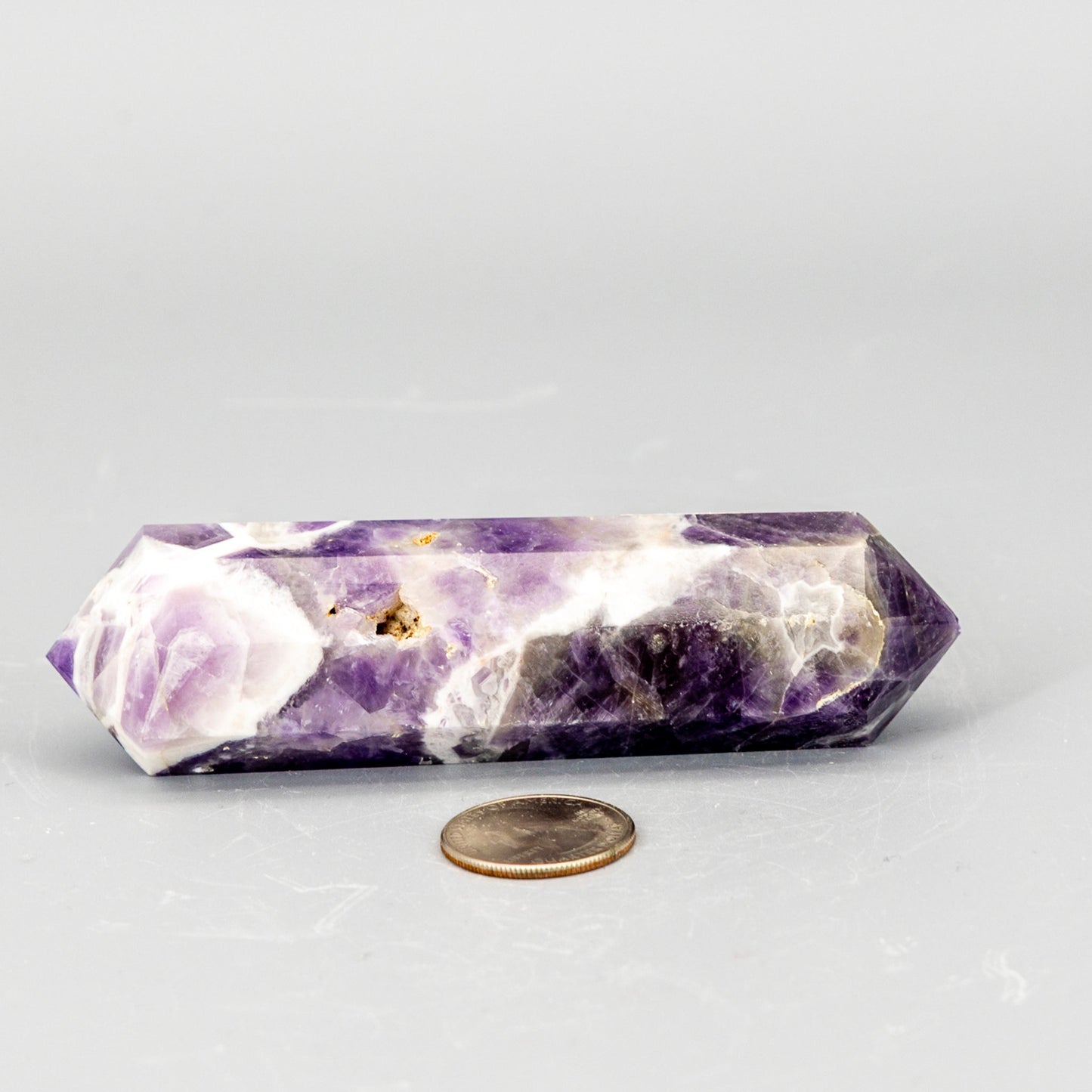 Chevron Amethyst Double Termination Point