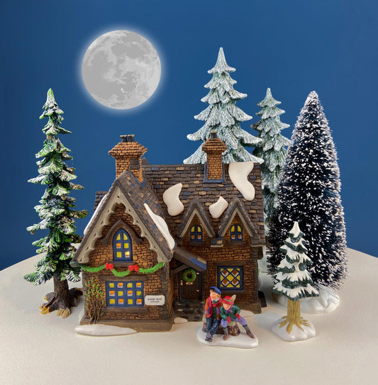 Illuminated Christmas Village Barmby Moor Cottage Dept. 56. Dickens' Village. Seasonal Home Retail Decor. Night Light. Gift for Him or Her.