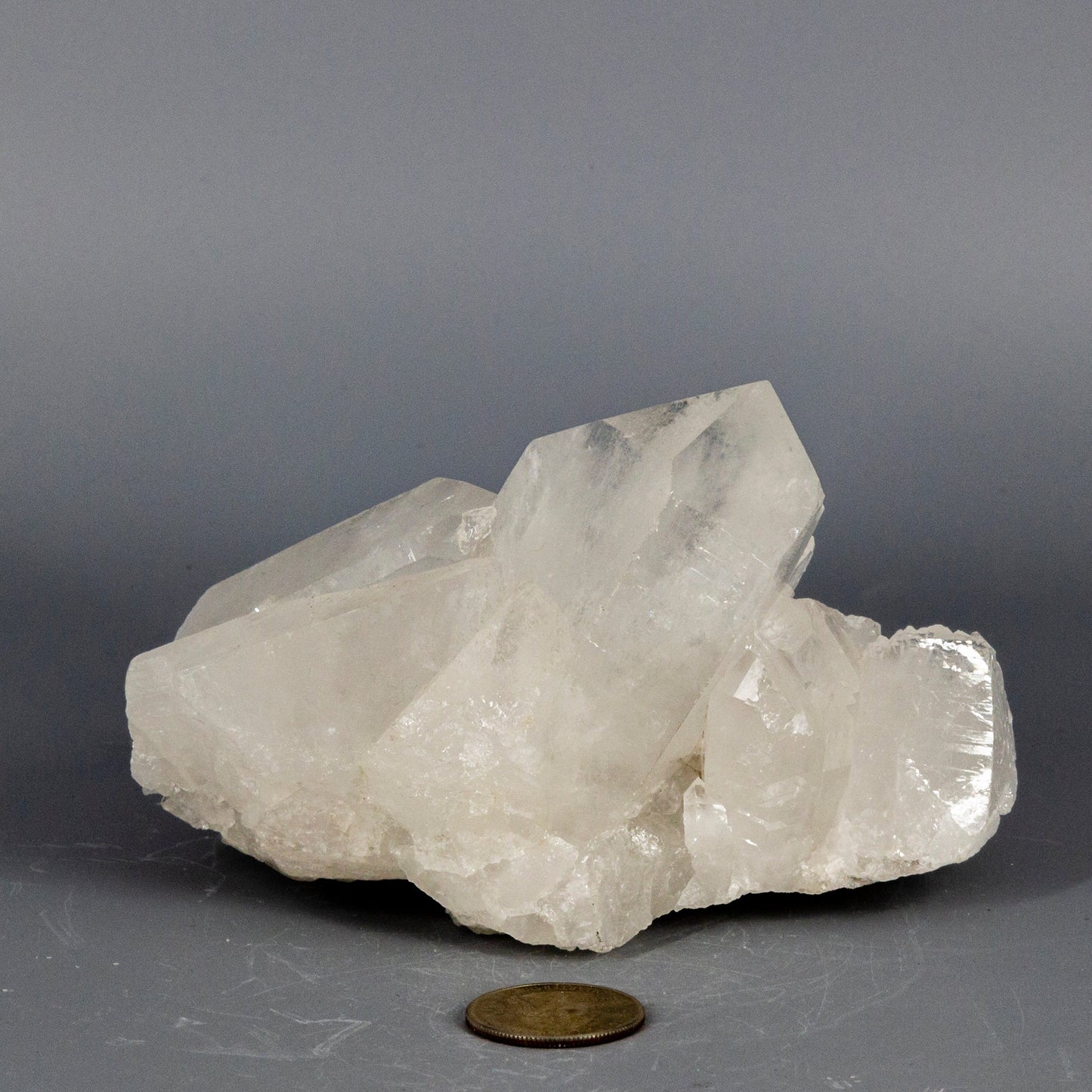 Clear Quartz Crystal Cluster: 'HQ' Healing Stone