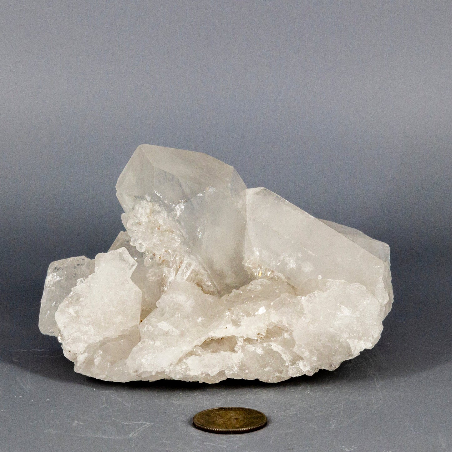 Clear Quartz Crystal Cluster: 'HQ' Healing Stone