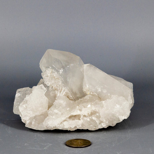 Clear Quartz Crystal Cluster: 'HQ' Healing Stone