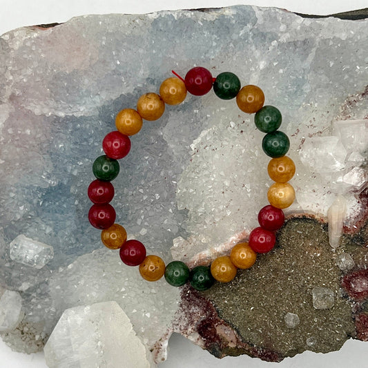 Colorful Agate Beaded Bracelet