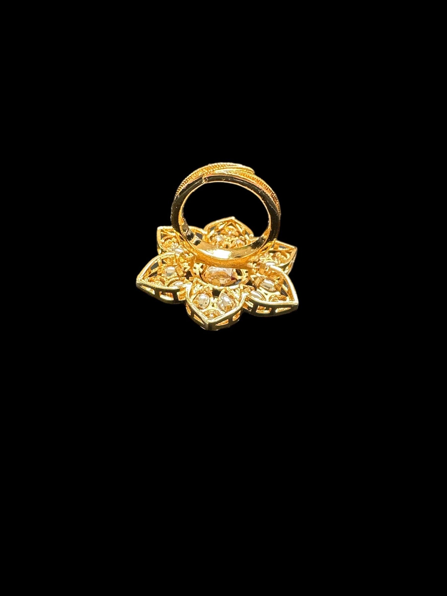 DJR92 Polki ring - ruby  ( READY TO SHIP)