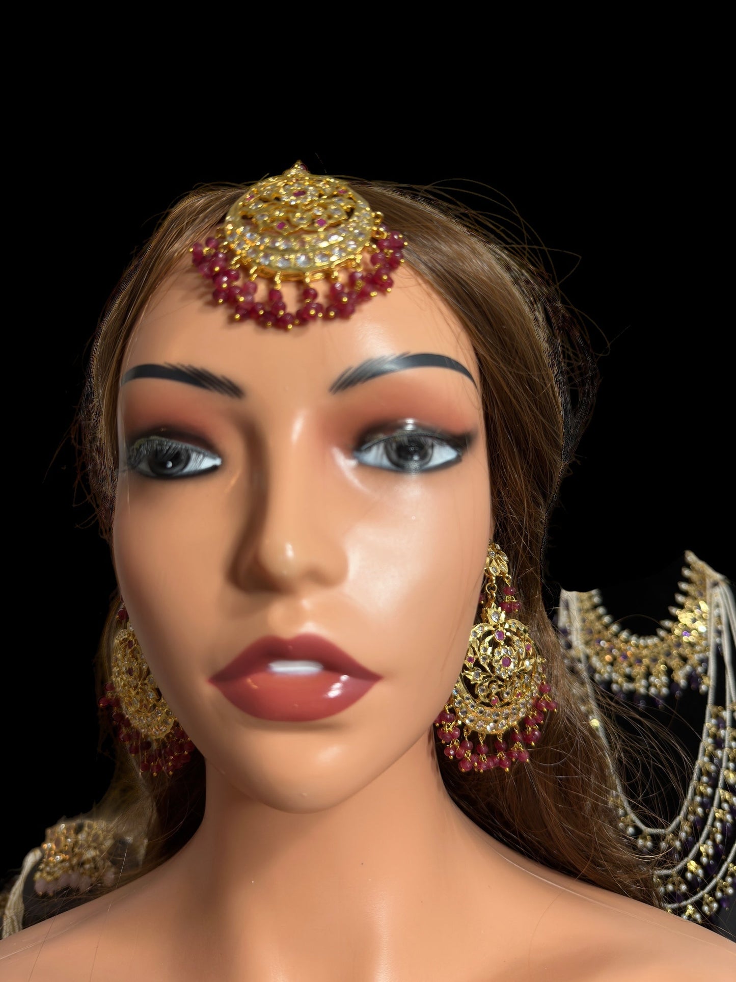 DJET87 Romana Gold-Plated Earrings & Tika Set ( READY TO SHIP )