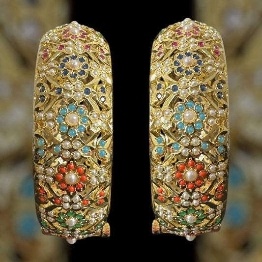 B305  Navratan Shibra Bangles ( READY TO SHIP  )