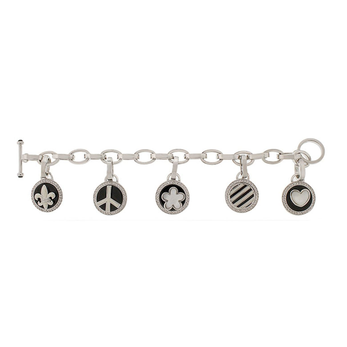 Peace and Love Charm Bracelet