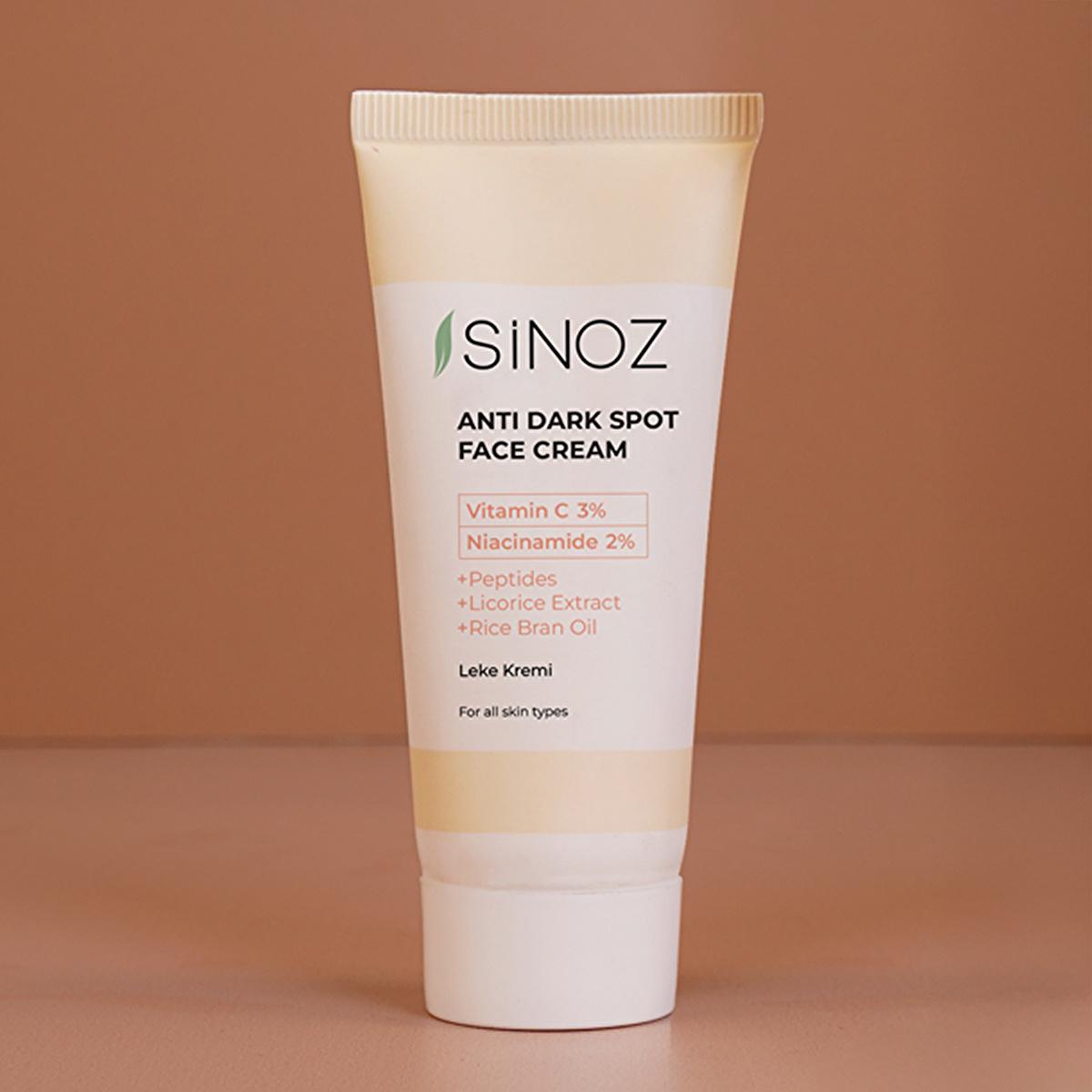 Sinoz: Advanced Skin Lightening Cream - Vitamin C & Niacinamide Dark Spot Corrector, Blemish Removal Skin Tone Evening, Radiant Complexion, 1.35 fl oz