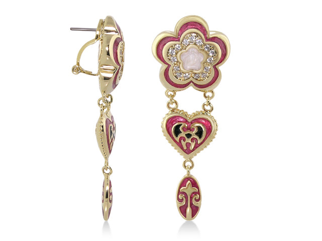 Bows And Hearts Earrings