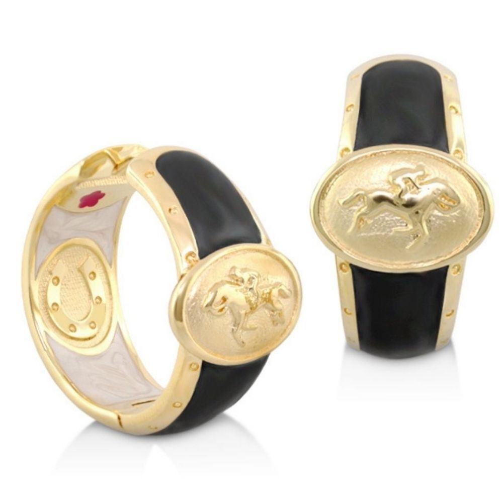 Equestrian Hoop Earrings