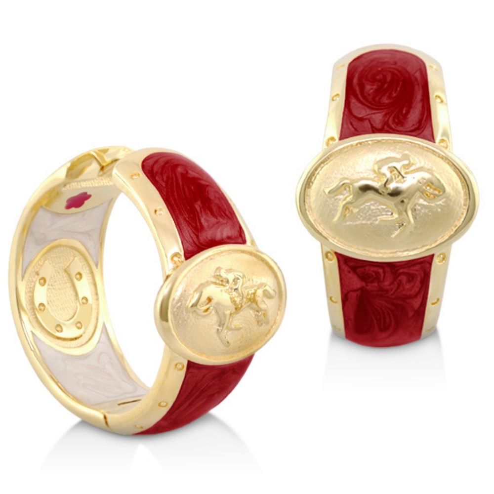 Equestrian Hoop Earrings