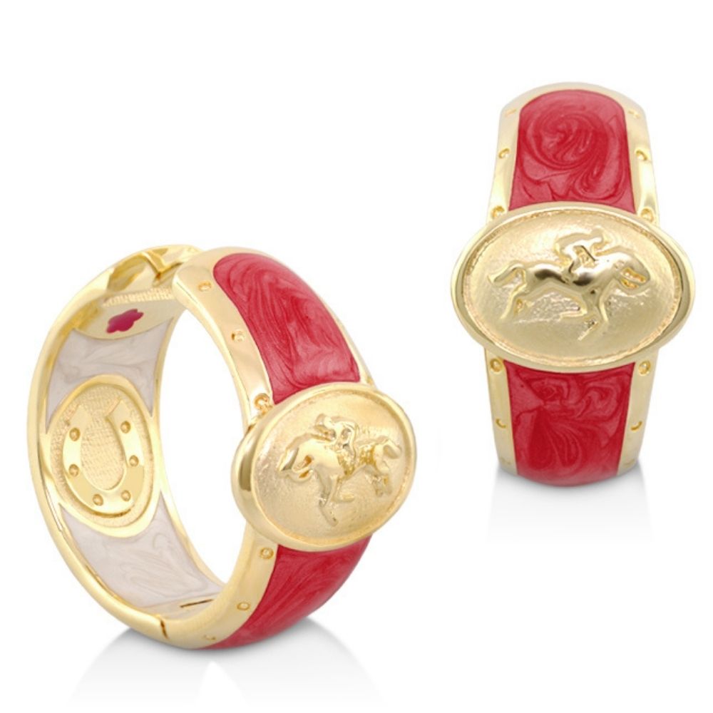 Equestrian Hoop Earrings