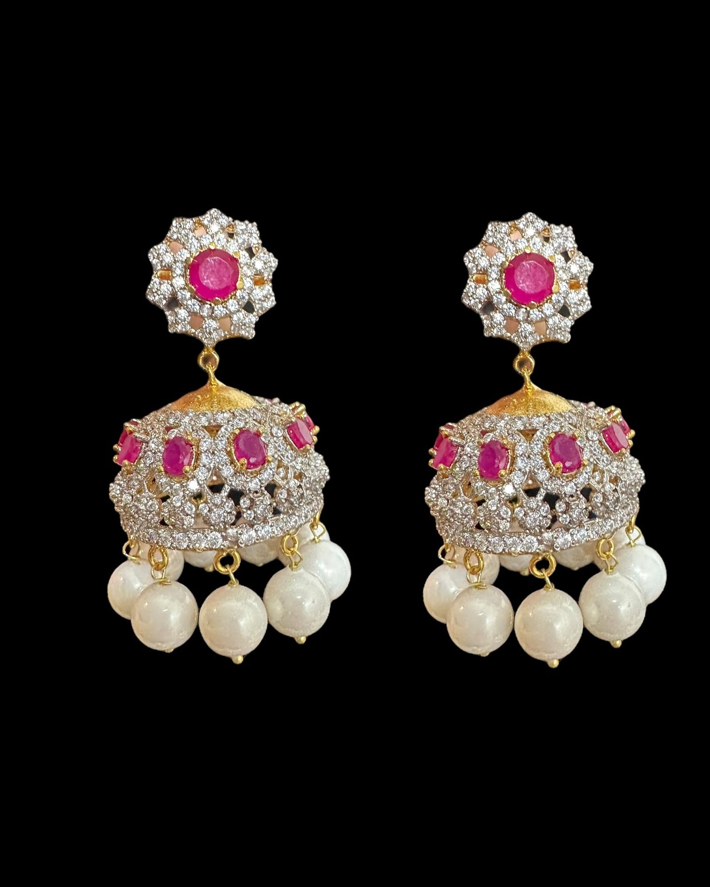 BR492 AMITA bridal set in ruby ( READY TO SHIP )