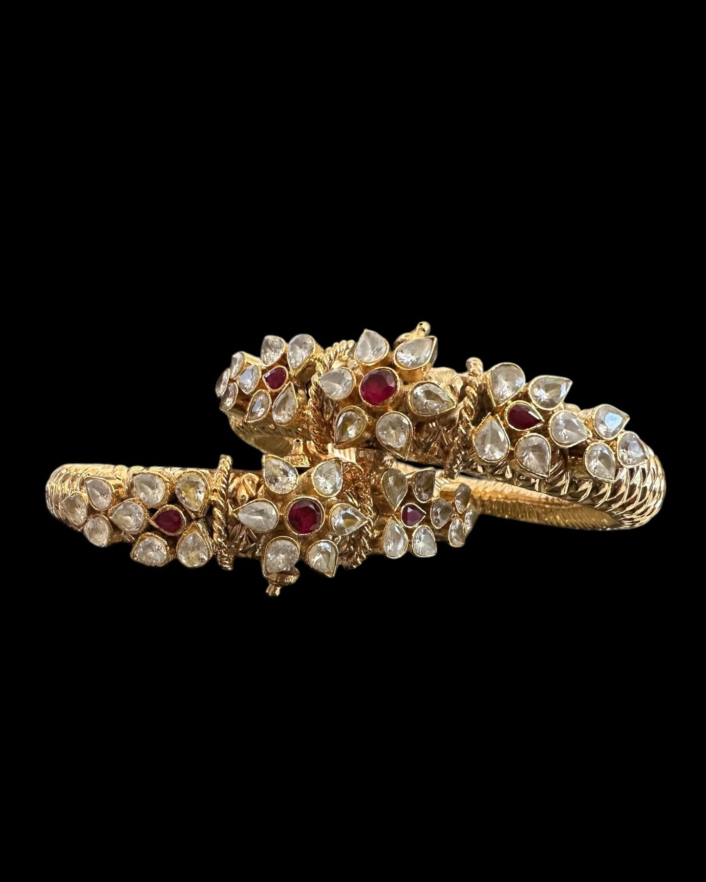B396 Phannas ka kada - bangles 1 pair in high quality zircon ( READY TO SHIP )