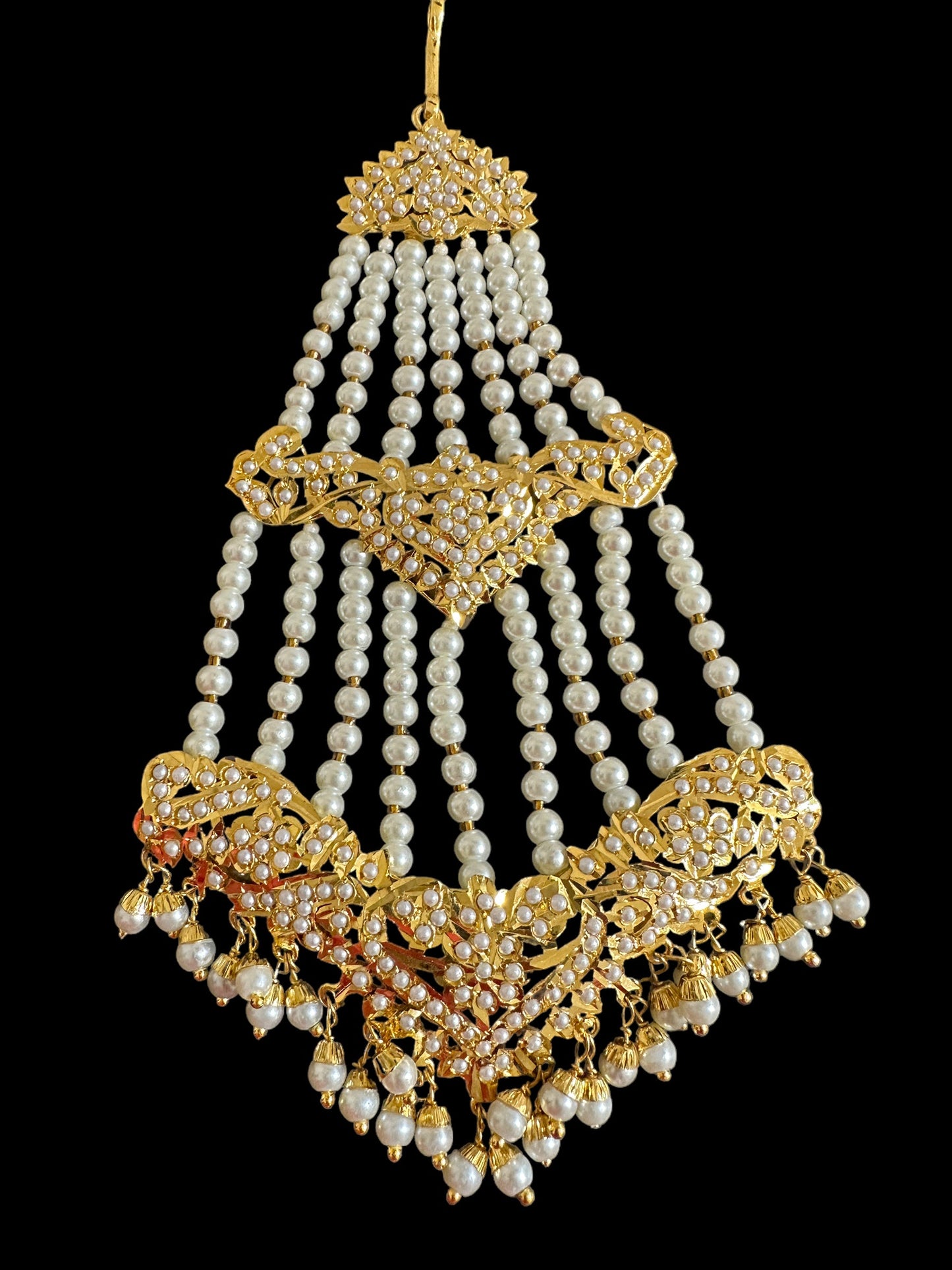 DJHR101 ASMITA jhoomar in pearls    ( READY TO SHIP )