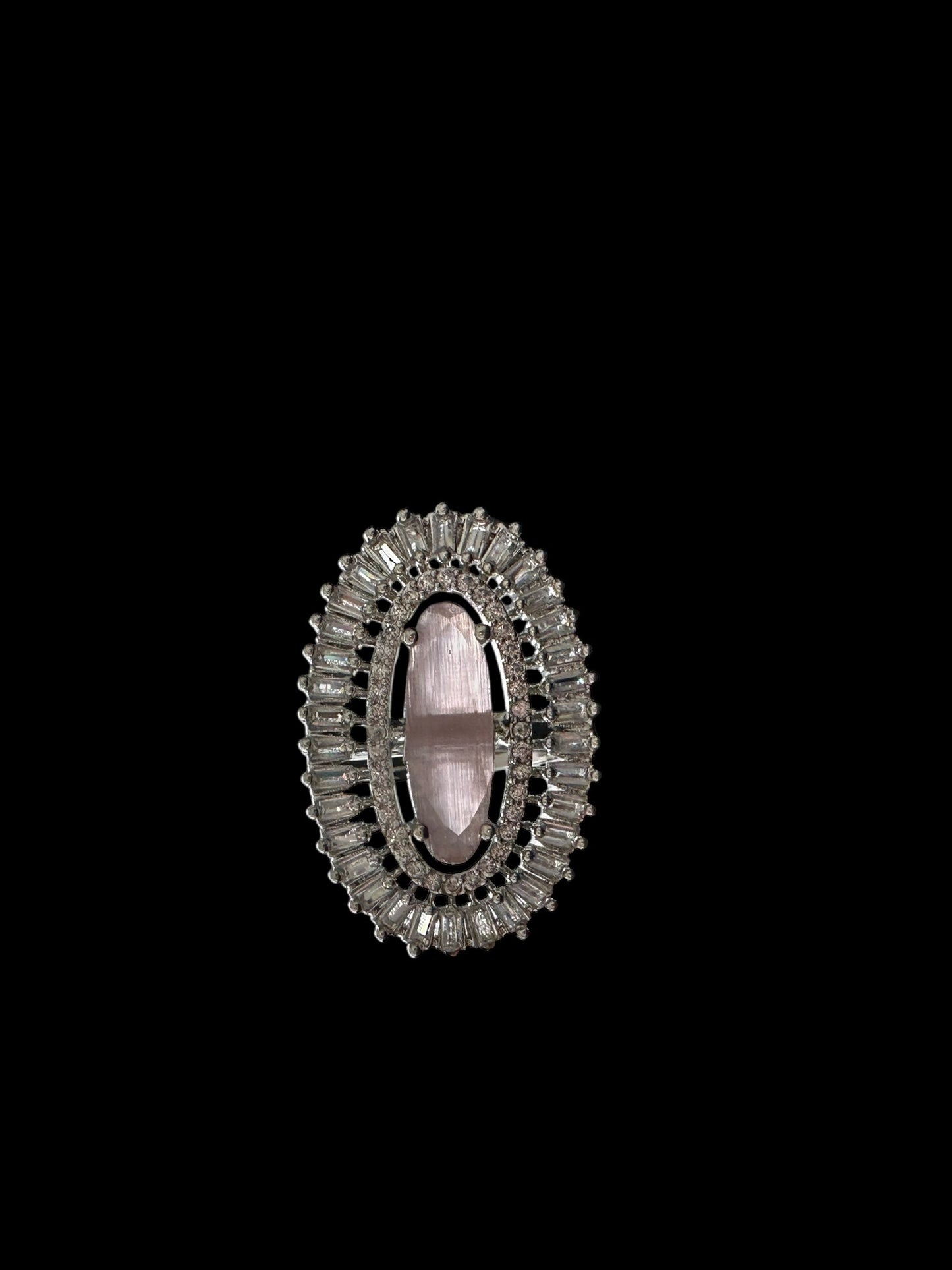 DJR139 Cz silver plated  ring ( READY TO SHIP)