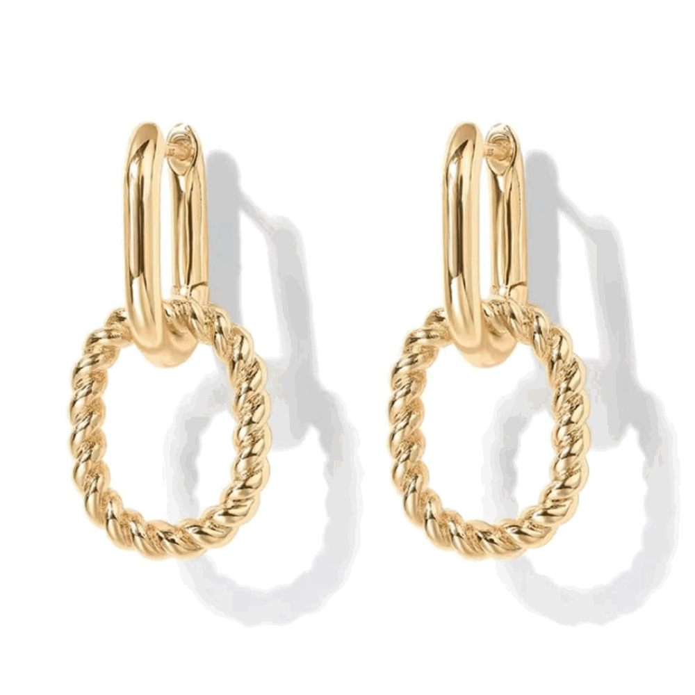 Elegant Link Drop Earrings