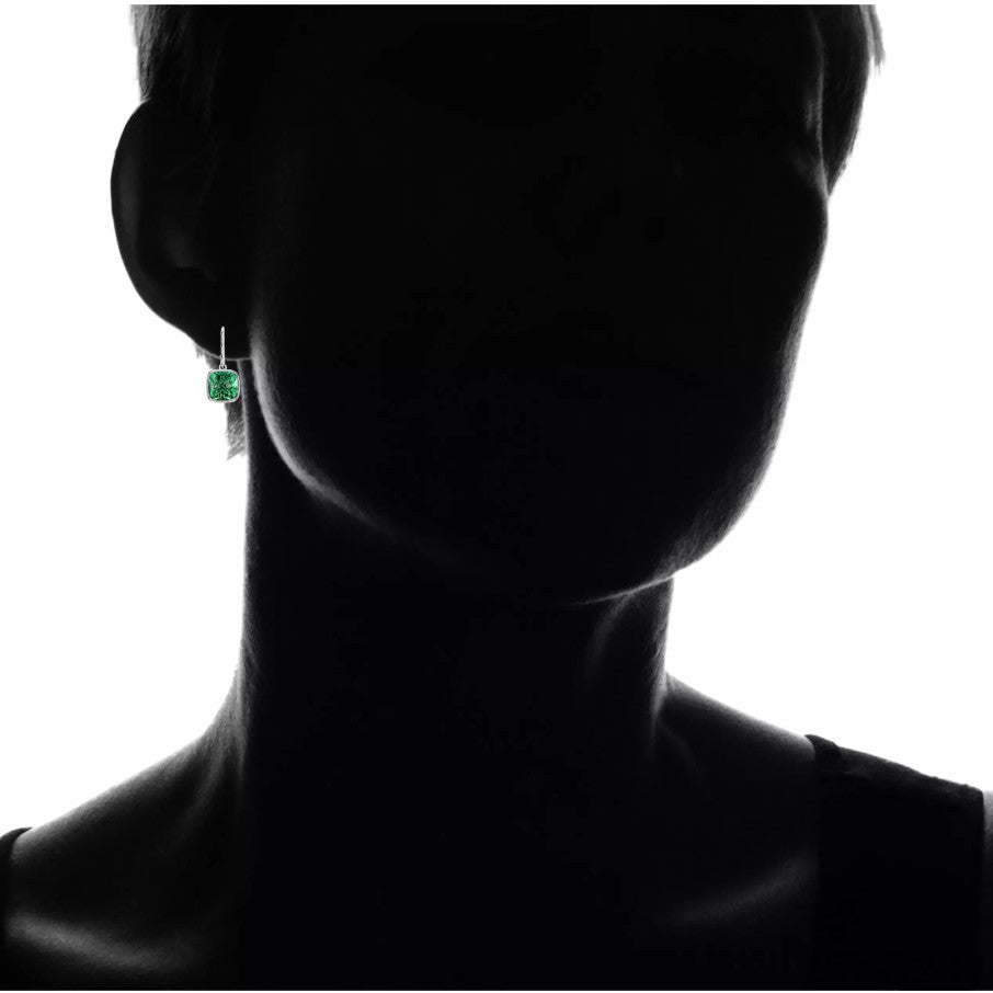 2 Pair Pack: 9.00 CTW Cushion Cut Created Blue Sapphire & Emerald Drop Earrings – Available in .925 Sterling Silver or 14kt Yellow Gold Over .925 – 8mm Square Gems