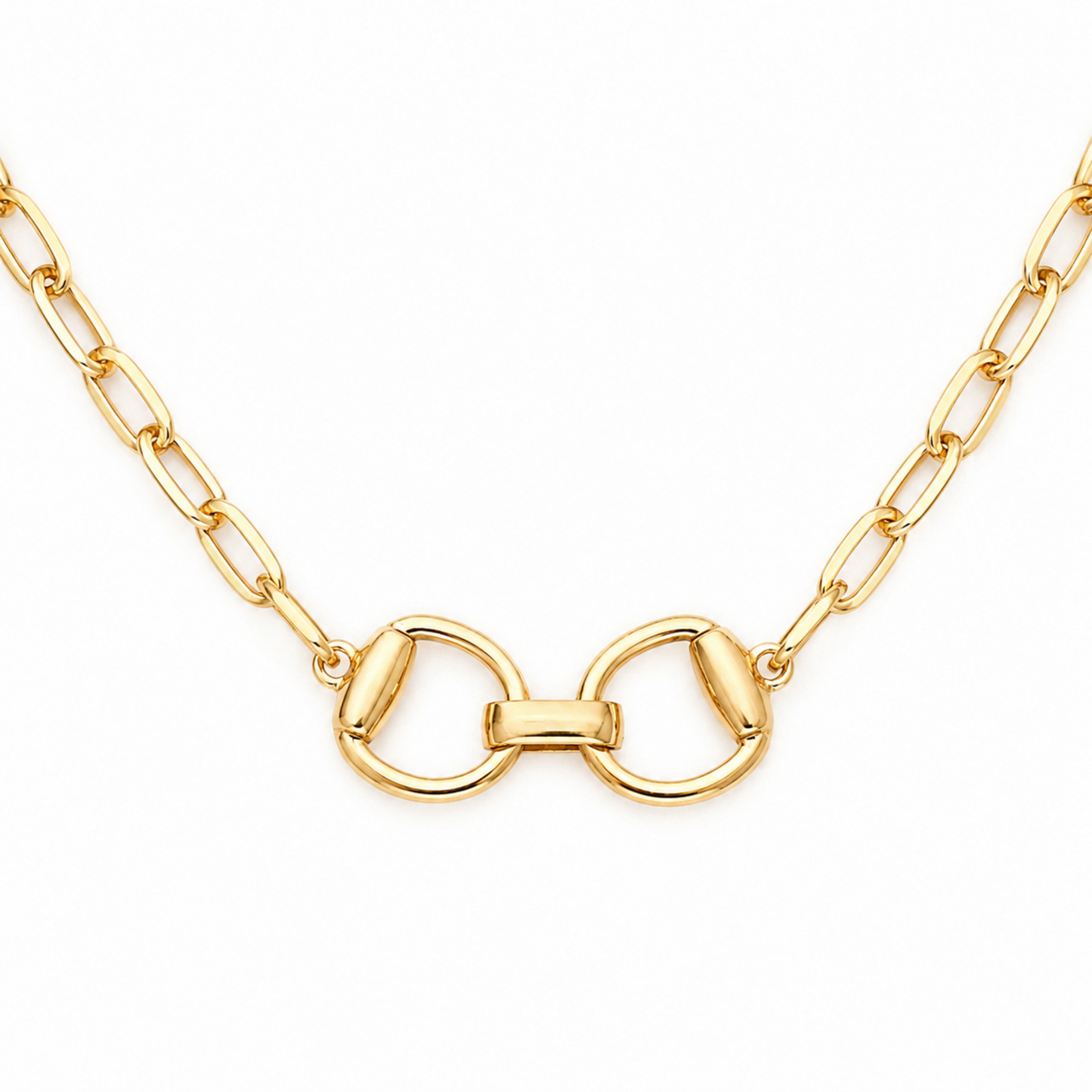 Equestrian Pendant Chain Necklace
