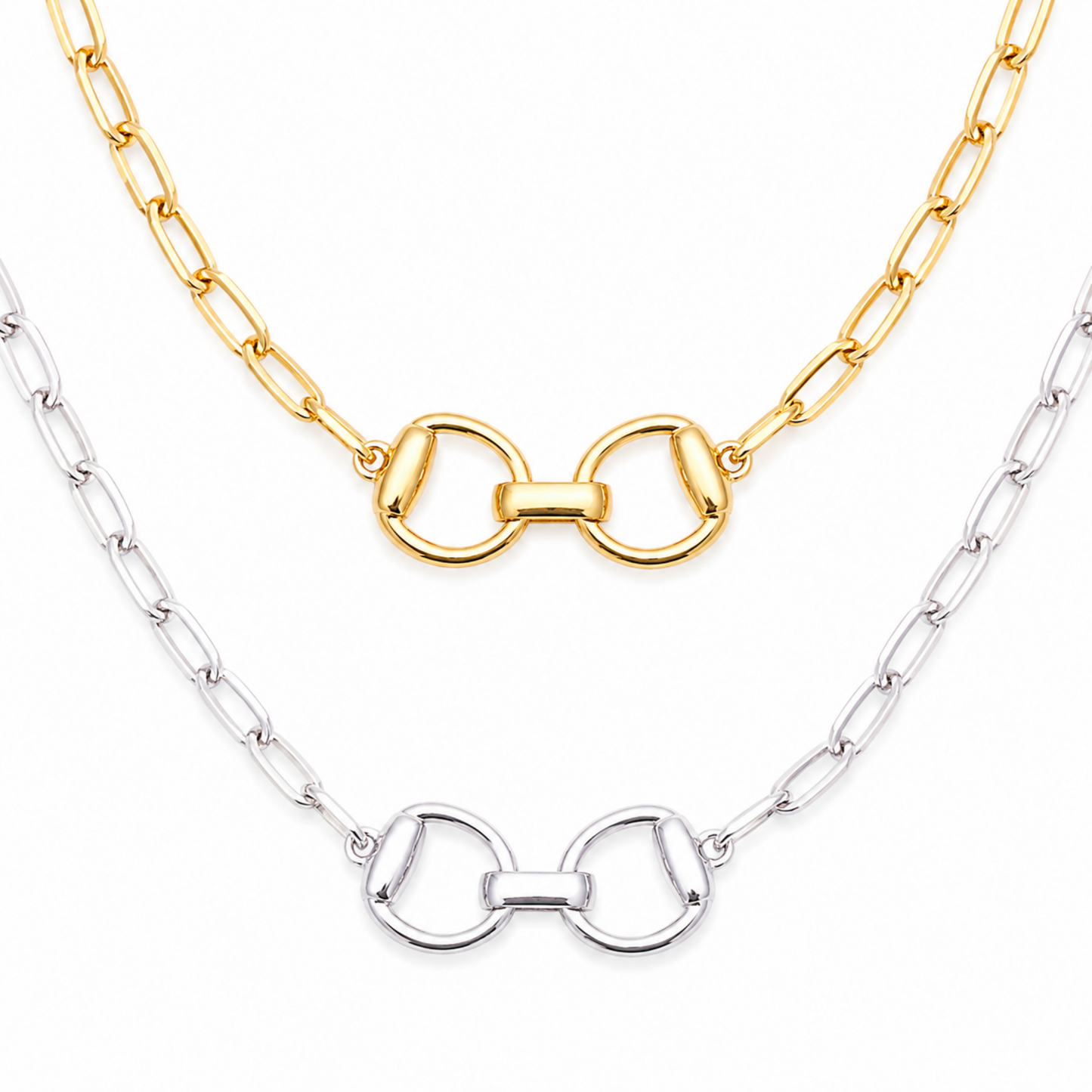 Equestrian Pendant Chain Necklace