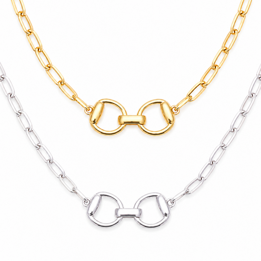 Equestrian Pendant Chain Necklace