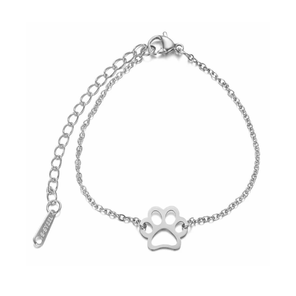 EternalPrint Link Chain Paw Print Charm Bracelet