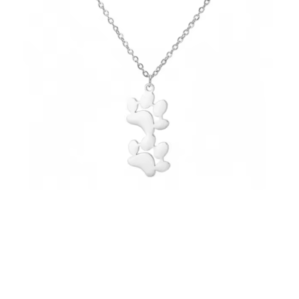 EverPaw Double Paw Print Necklace