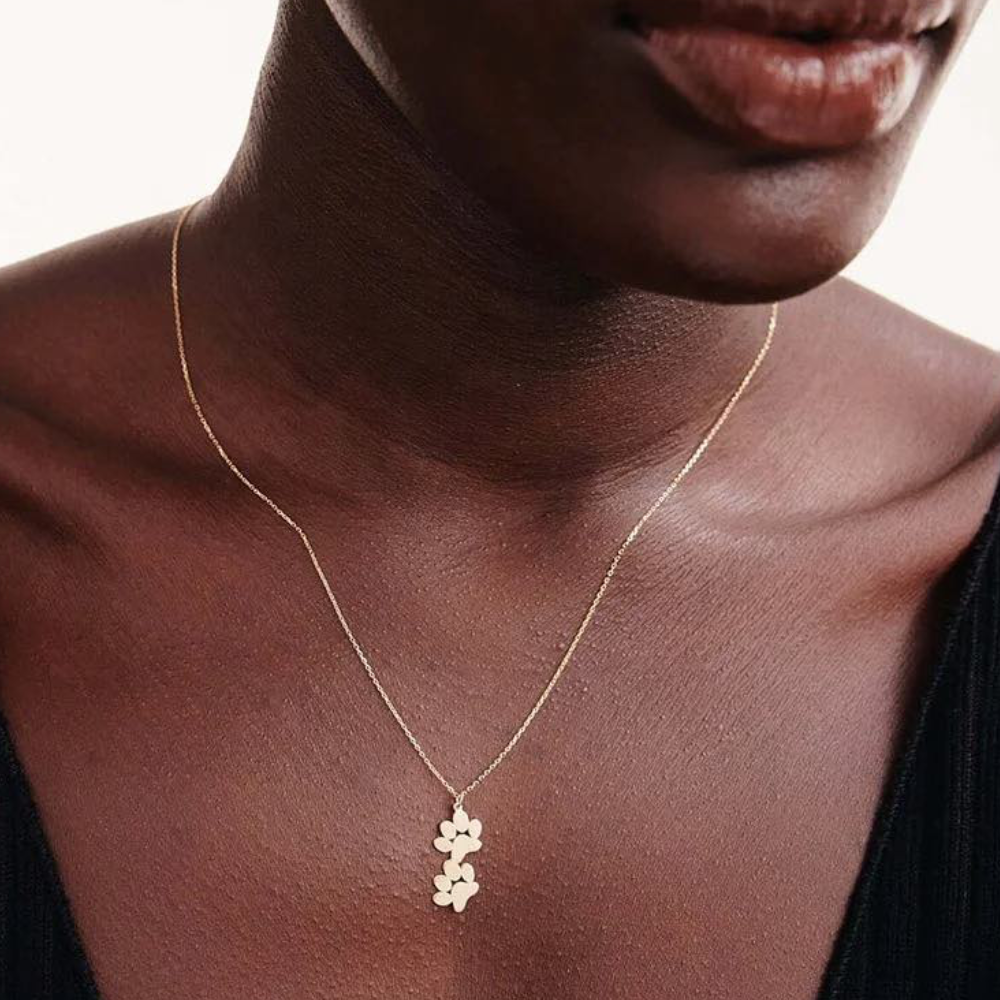 EverPaw Double Paw Print Necklace
