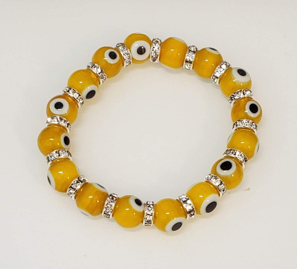 Evil Eye Stackable Bracelet-Yellow