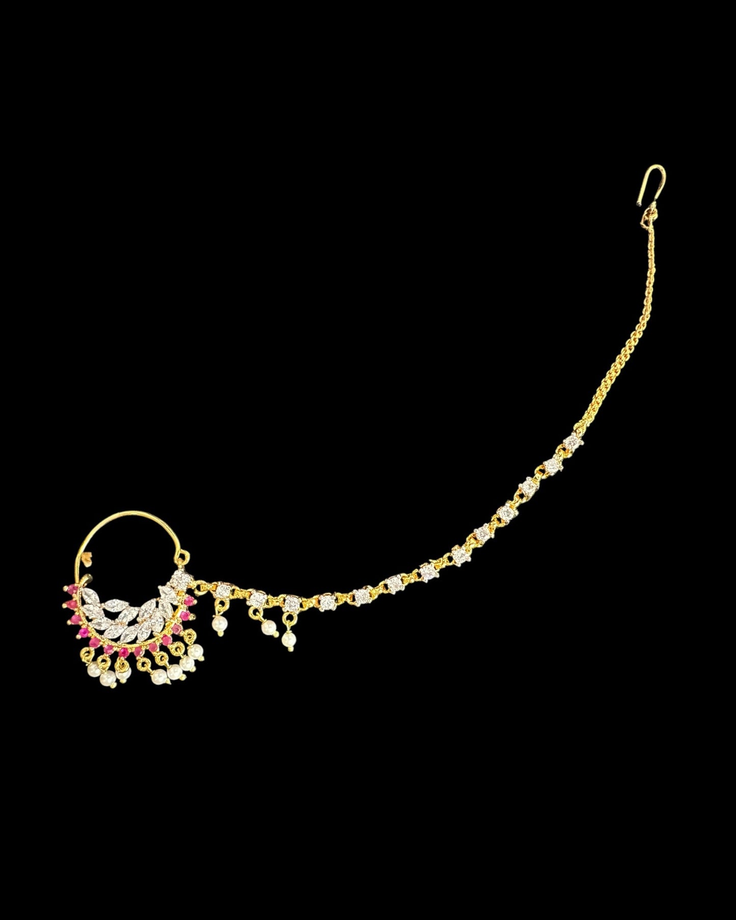 BR492 AMITA bridal set in ruby ( READY TO SHIP )