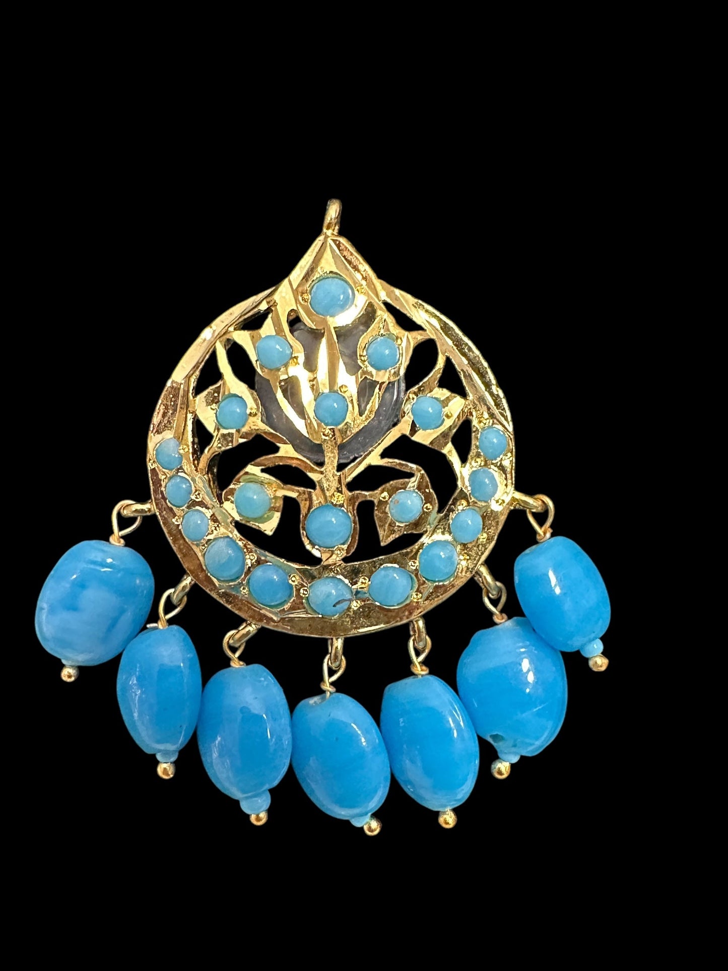 ET540 Asmee earrings in turquoise  (SHIPS IN 3 WEEKS )