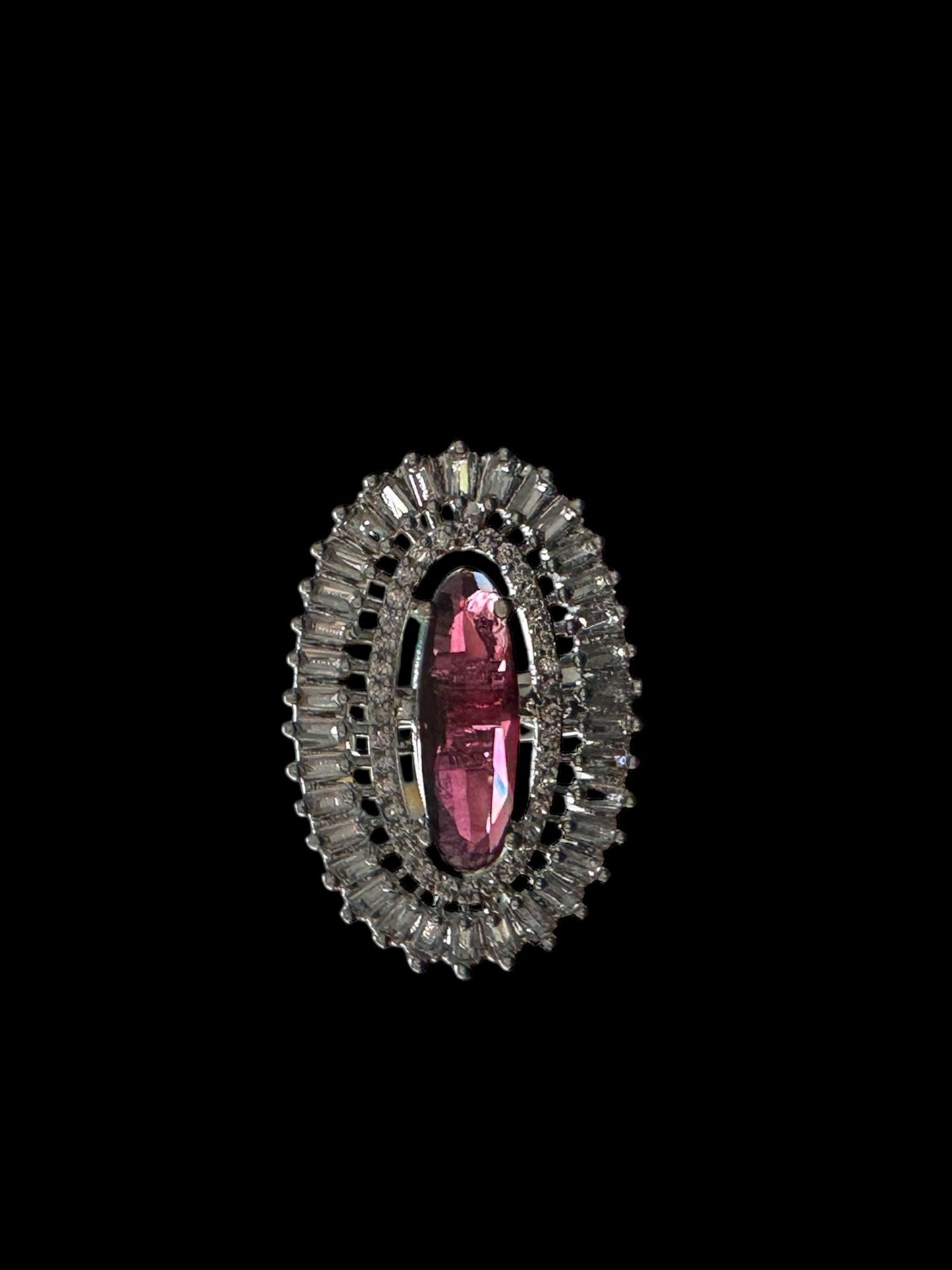 DJR139 Cz silver plated  ring ( READY TO SHIP)
