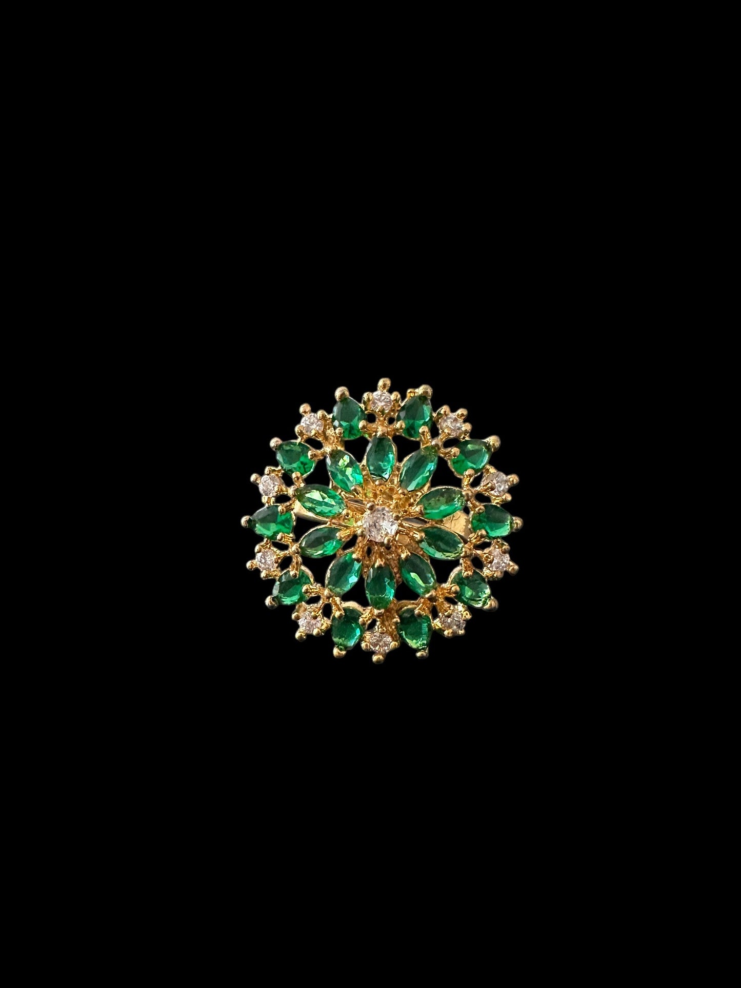 DJR126 Cz polki  ring ( READY TO SHIP)