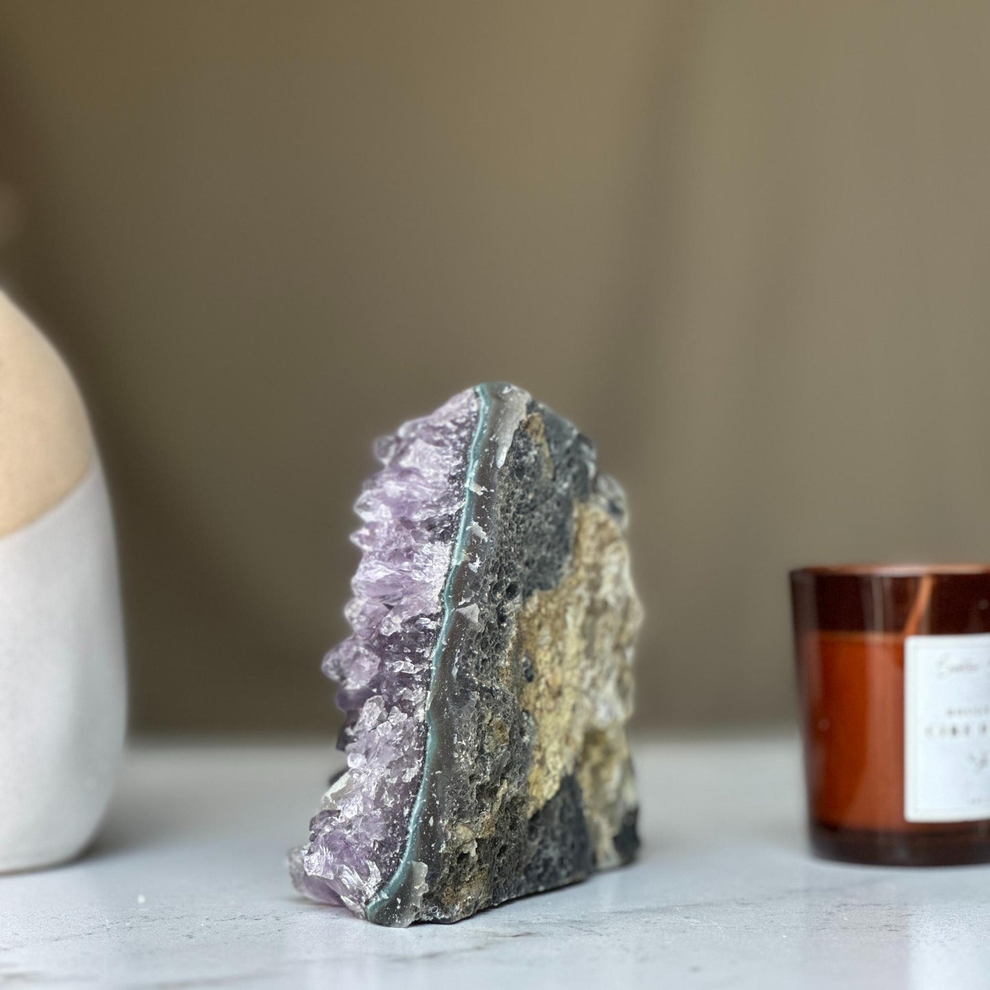 Amethyst geode Large crystal cluster with FREE GIFT BOX