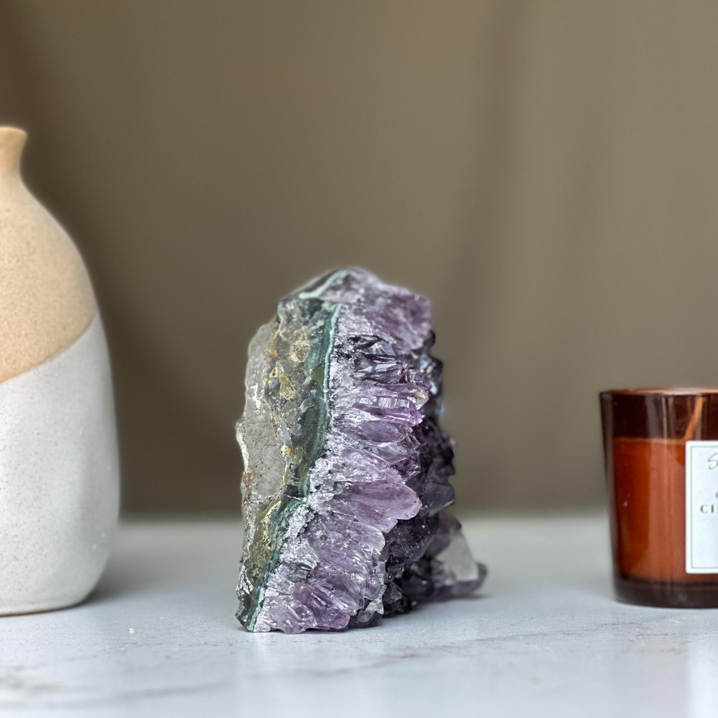 Amethyst geode Large crystal cluster with FREE GIFT BOX