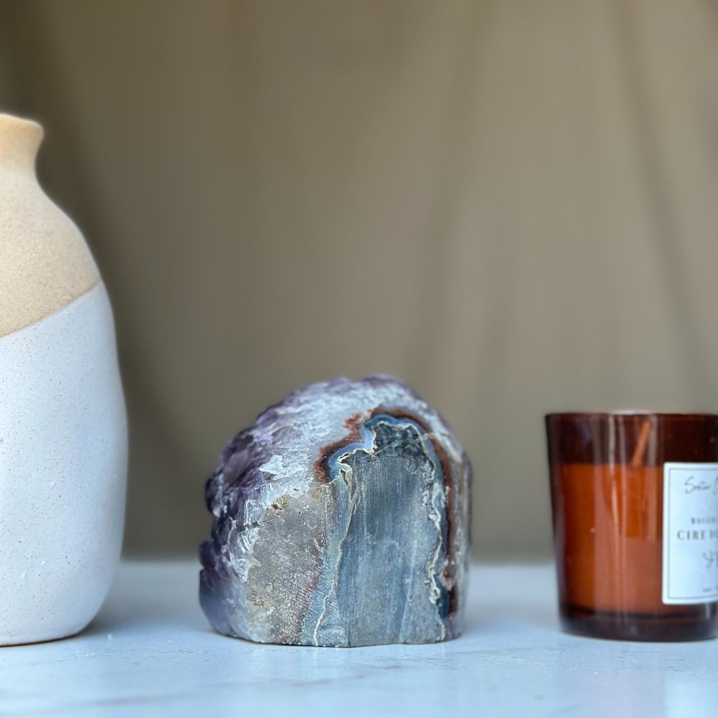 Amethyst geode Large crystal cluster with FREE GIFT BOX