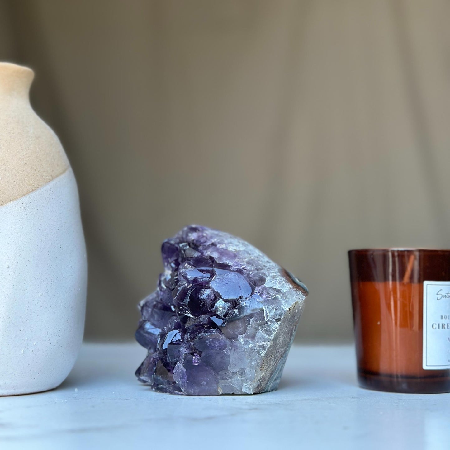 Amethyst geode Large crystal cluster with FREE GIFT BOX