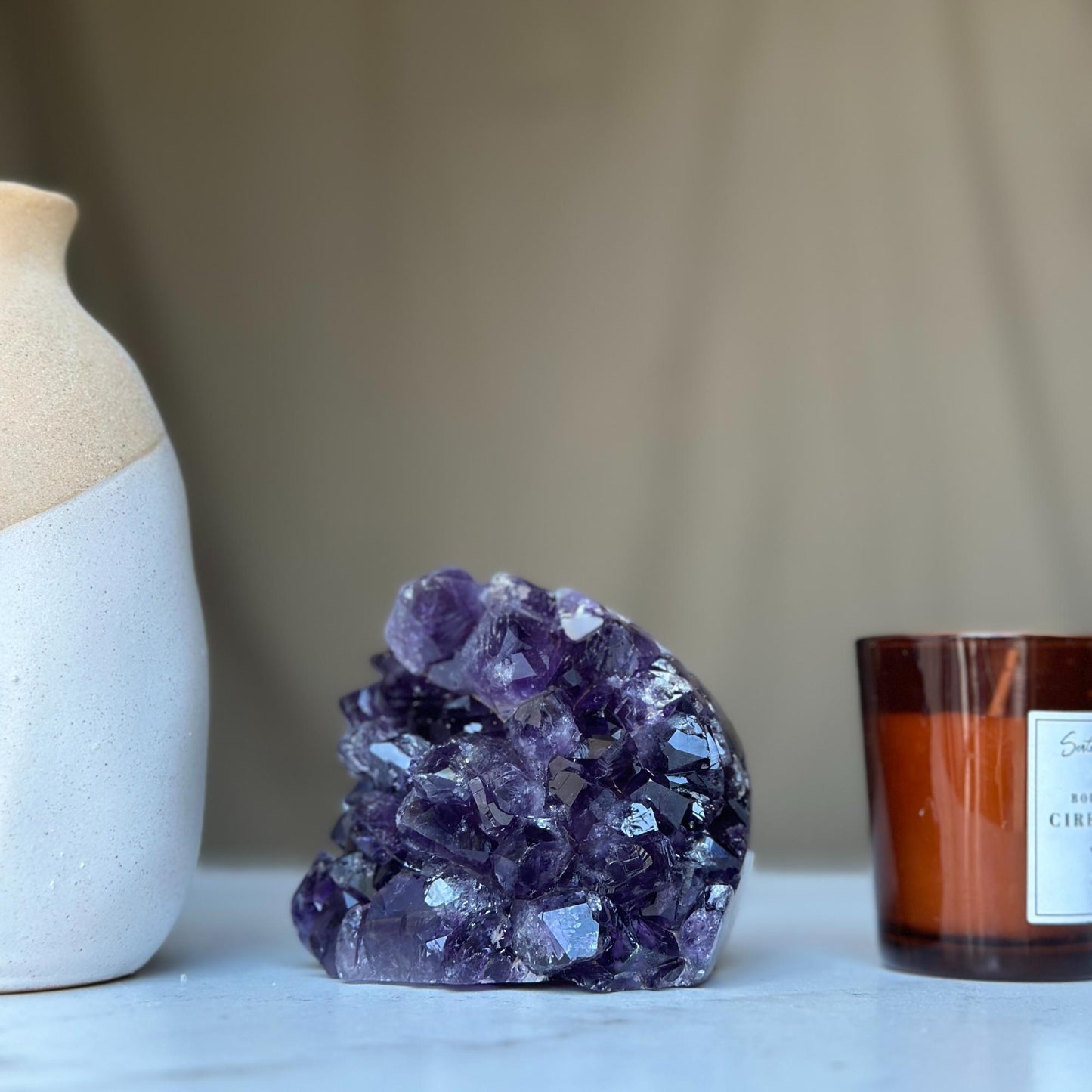 Amethyst geode Large crystal cluster with FREE GIFT BOX