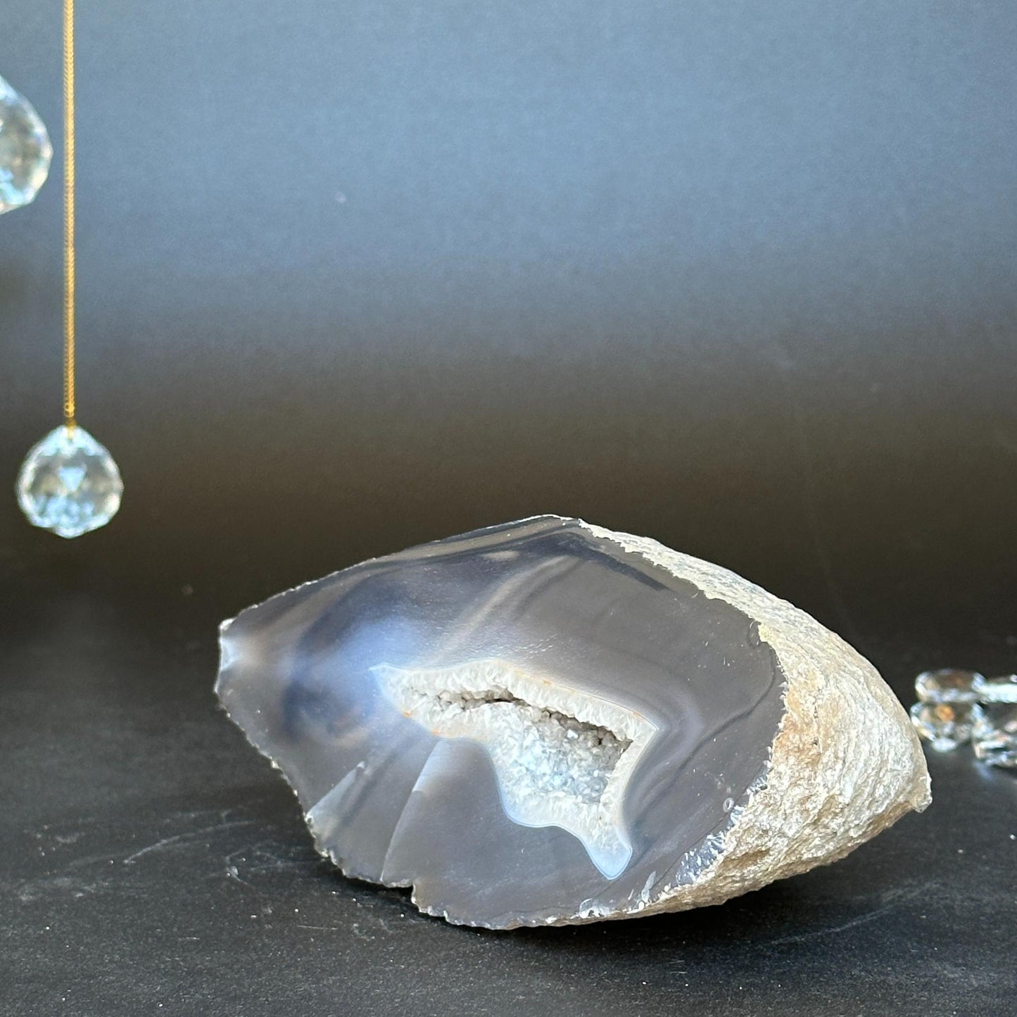 Gemstones and semi precious stones, agate cave