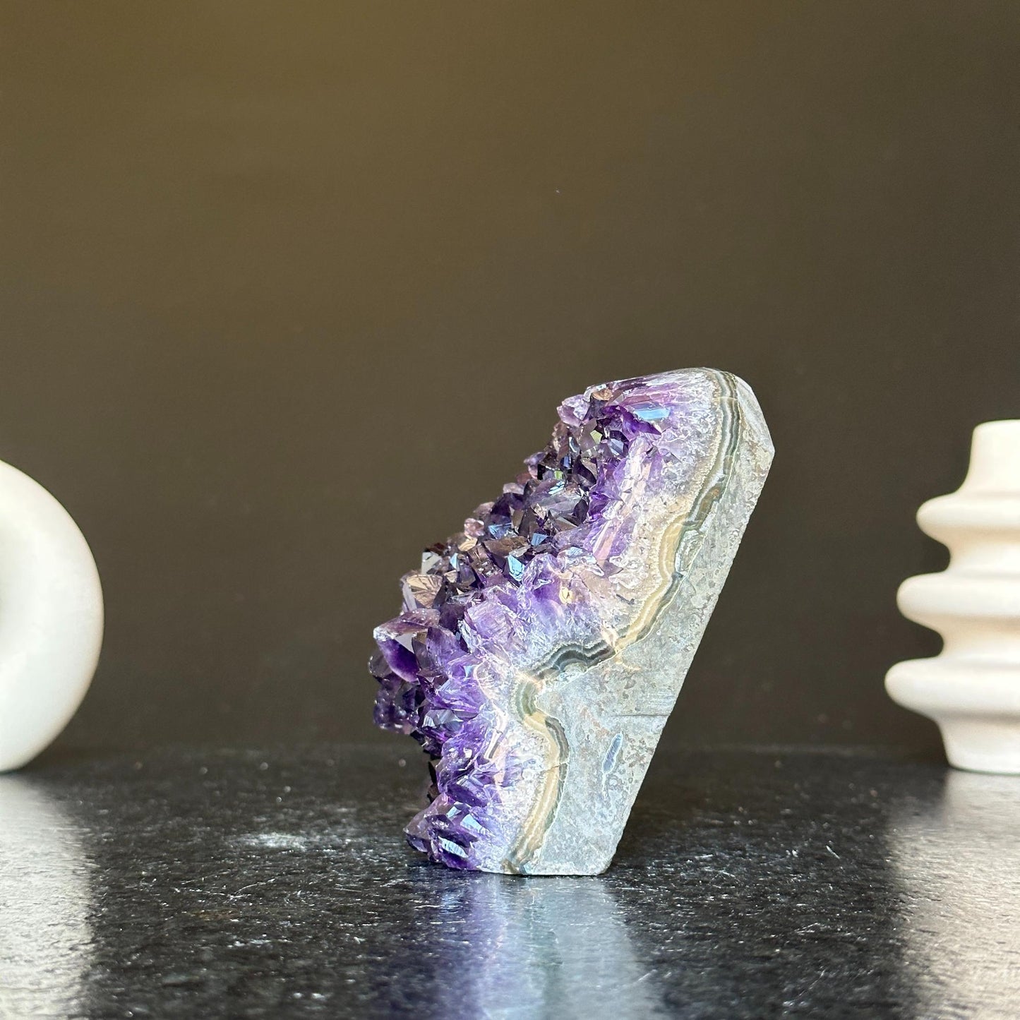 Amethyst geode, Unique raw crystal cluster, Crystal Gift