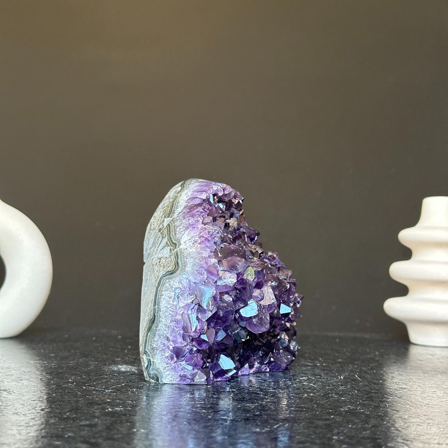 Amethyst geode, Unique raw crystal cluster, Crystal Gift