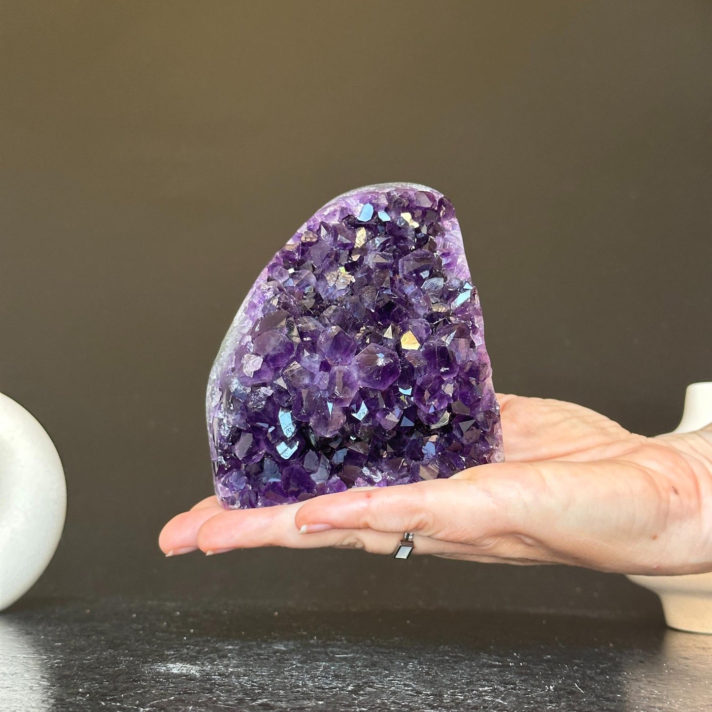 Amethyst geode, Unique raw crystal cluster, Crystal Gift