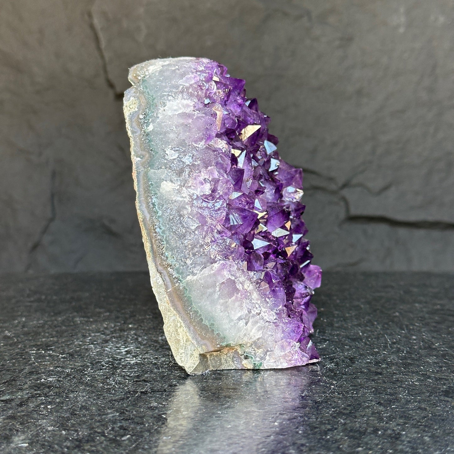 Deep purple amethyst cathedral, 2LB amethyst crystal