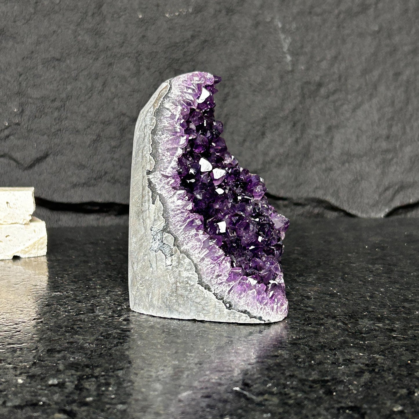 Amethyst druzy stone, extra large amethyst geode